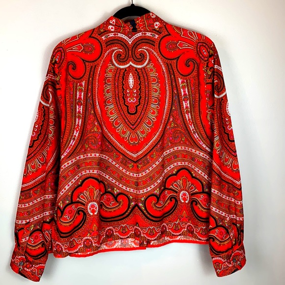 Isaac Mizrahi for Target Paisley Print Button Down Shirt NWOT - Picture 5 of 7
